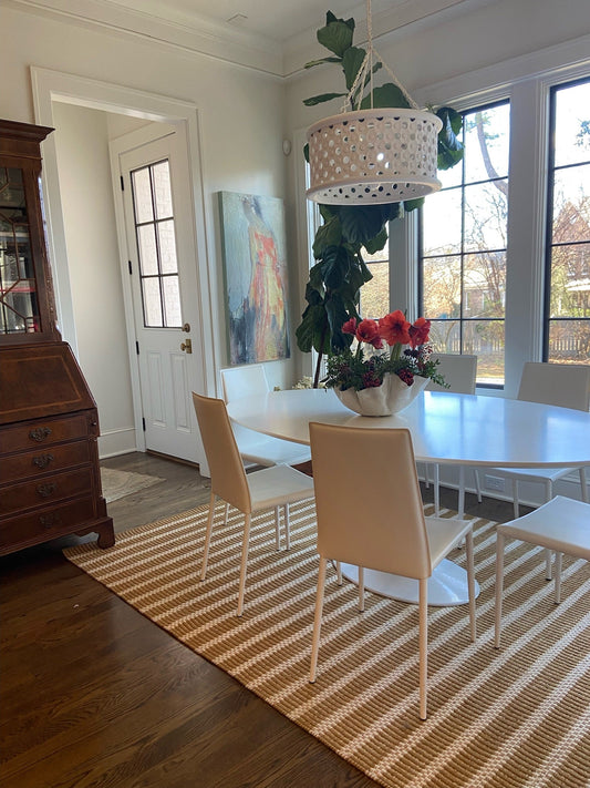 Ochre Jute & Wool Combo Rug