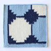 Navy & White Flatweave Rug Sample