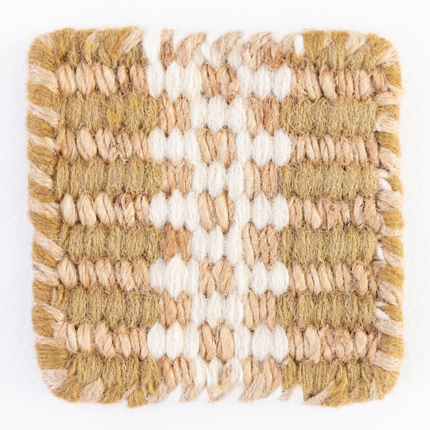 Ochre Jute & Wool Combo Rug Sample