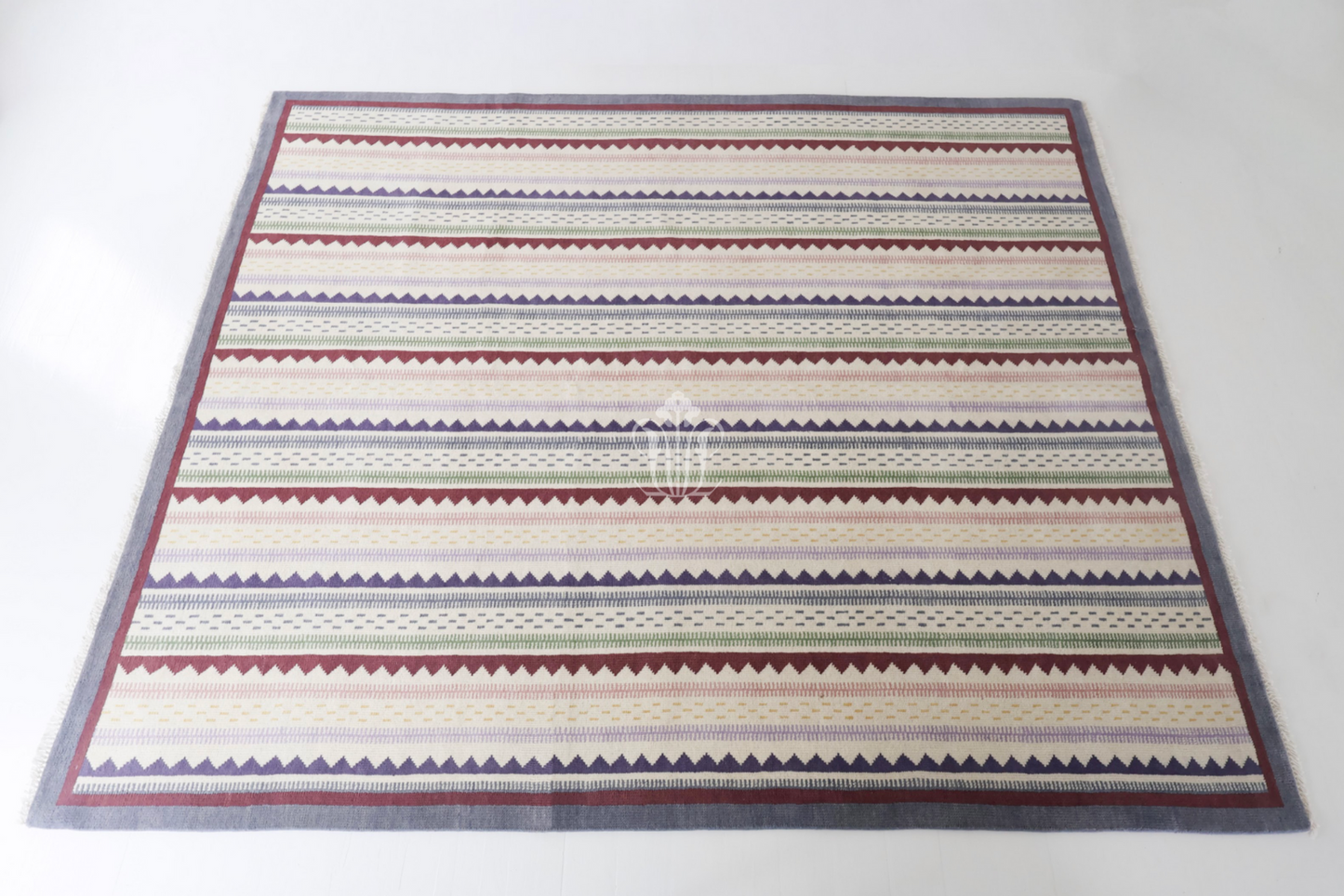 Locust Lane x Chasing Paper | Heritage Stripe Multi Modern Oushak Rug (ready to ship)