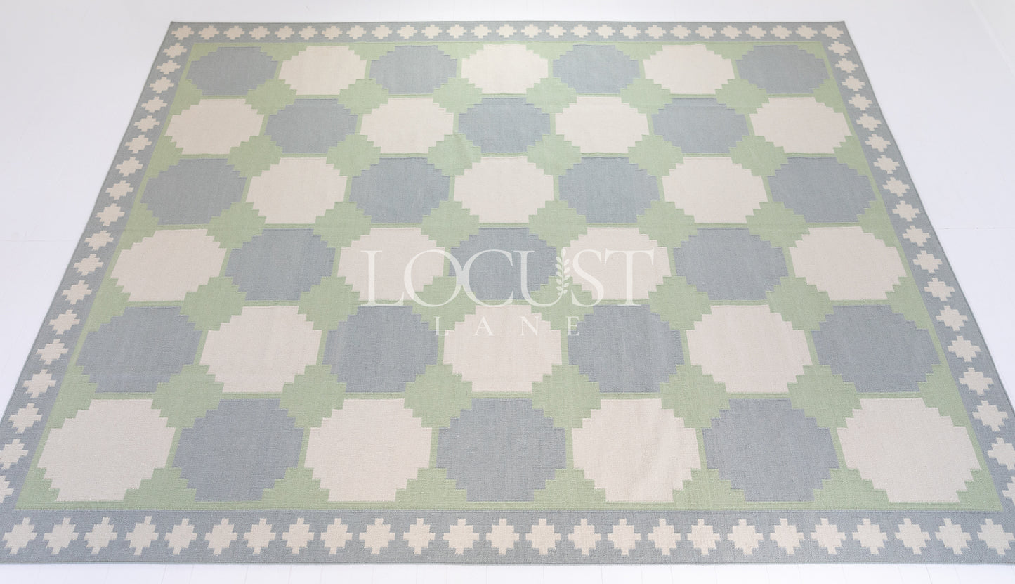 Geometric Flatweave Dhurrie Rug