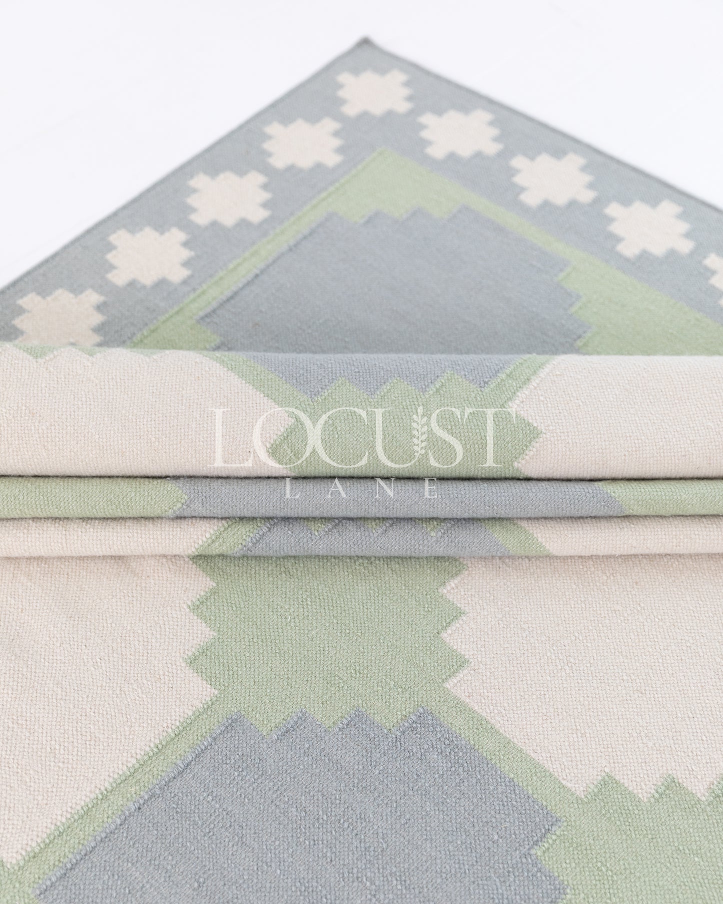 Geometric Flatweave Dhurrie Rug