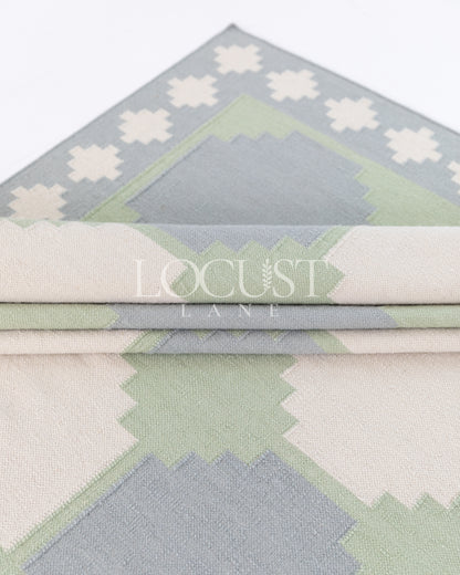 Geometric Flatweave Dhurrie Rug