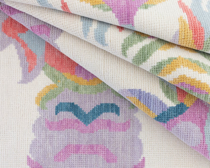 Evie in White Modern Oushak Rug