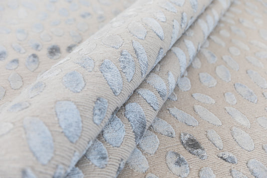 Jane in Pewter Silk Handcrafted Rug