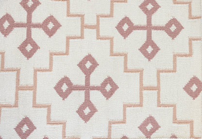 French Rose Flatweave Dhurrie Rug