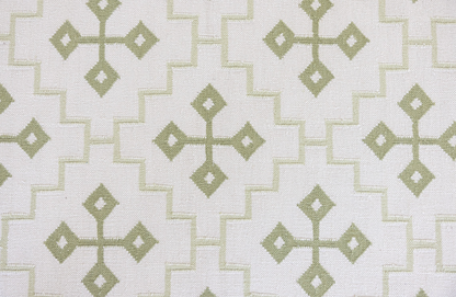 Pistachio Green Flatweave Dhurrie Rug