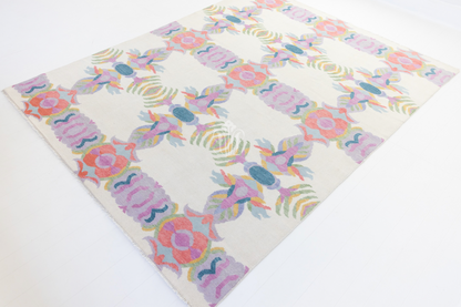 Evie in White Modern Oushak Rug