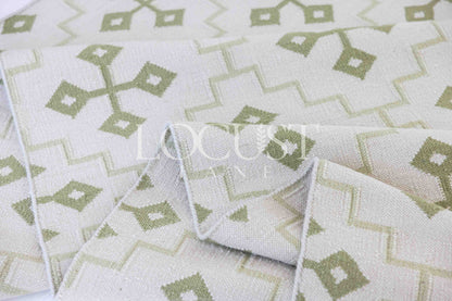 Pistachio Green Flatweave Dhurrie Rug