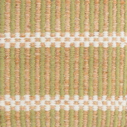 Handwoven jute and wool rug with olive green, ivory, and sand stripes – Martini Olive Jute & Wool Rug by Locust Lane Rugs