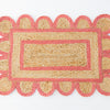 Poppy Scalloped Jute Mini Rug