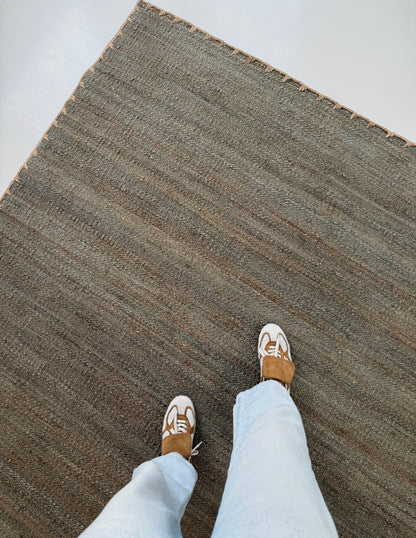 Sable Coast Flatweave Dhurrie Rug