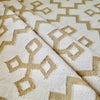 Gold Cross Flatweave Dhurrie Rug