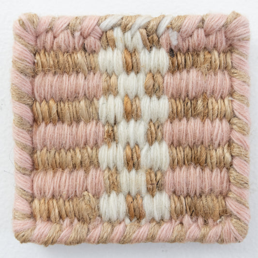 Blush Jute & Wool Combo Rug Sample